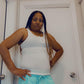 Ribbed Scoop Neck Buttoned Tank Top